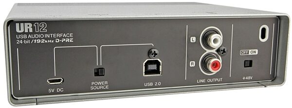 Steinberg UR12 USB Audio Interface, Back