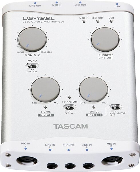 TASCAM US122L USB 2.0 Audio/MIDI Interface, Main