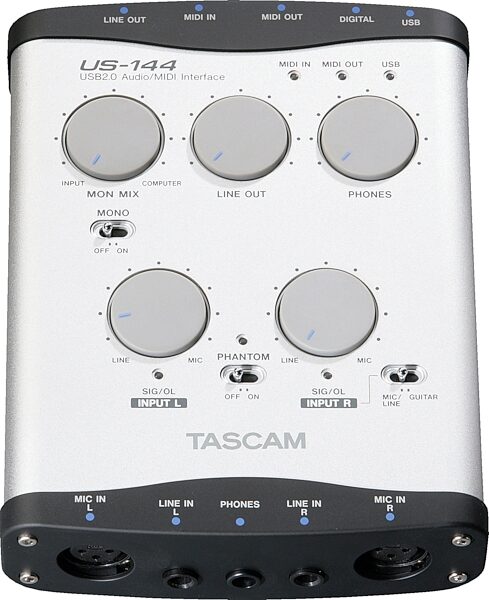 TASCAM US144 USB 2.0 Audio/MIDI Interface, Main
