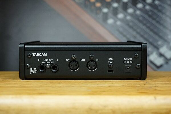 TASCAM US-2X2HR 2x2 USB Audio Interface, Blemished, In Use