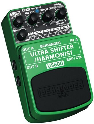 Behringer US600 Ultra Shifter Harmonist Pedal, Left