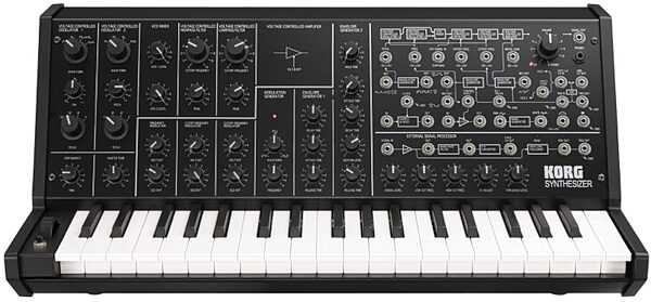 Korg MS-20 Mini Analog Monophonic Synthesizer Keyboard, 37-Key, Black, Main