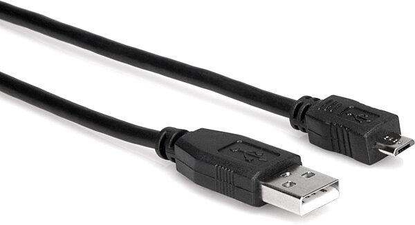 Hosa USB-206AC USB 2.0 Type A to Micro-B Cable, 6 foot, Detail Side