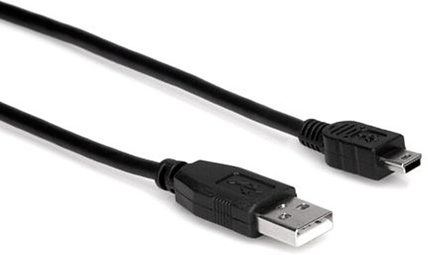 Hosa USB-206AM USB Cable Type A to Mini B, 6 foot, Action Position Back