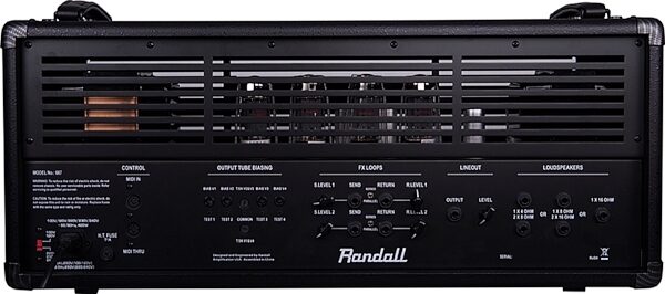 Randall 667 Guitar Amplifier Head (120 Watts), Back