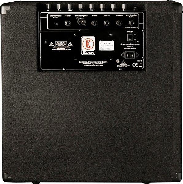 Eden EC15 Bass Combo Amplifier (180 Watts, 1x15"), Back