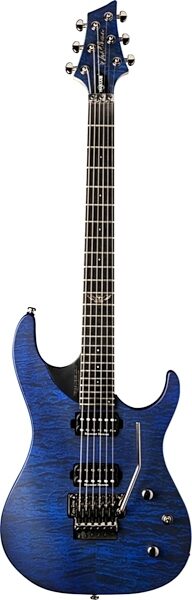 Washburn PXM10FRQTBLM Parallaxe Electric Guitar, Quilted Transparent Blue