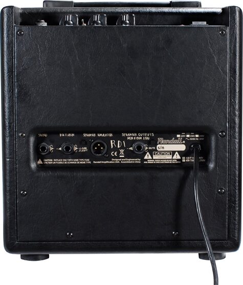 Randall RD1C Diavlo Series Guitar Combo Amplifier (1 Watt, 1x8"), Back