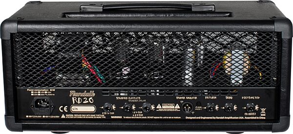 Randall RD20H Diavlo Guitar Amplifier Head (20 Watts), Rear