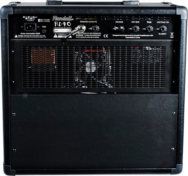 Randall RD40C Diavlo Guitar Combo Amplifier (40 Watts, 1x12"), Rear