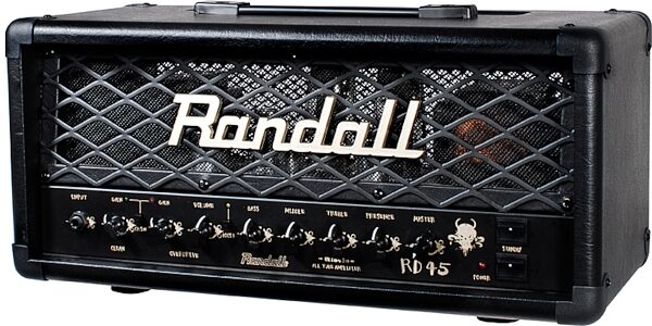 Randall RD45 Diavlo Guitar Amplifier Head (45 Watts), New, Angle