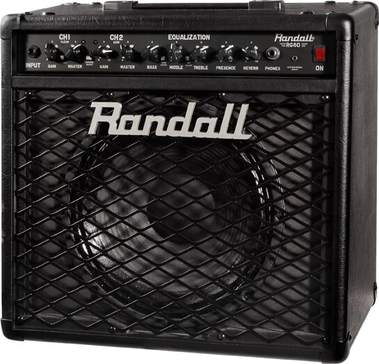 Randall RG80 Guitar Combo Amplifier (80 Watts, 1x12"), New, Angle