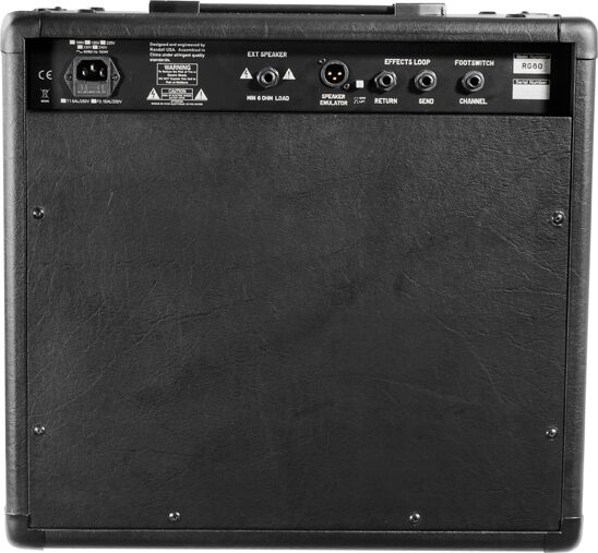 Randall RG80 Guitar Combo Amplifier (80 Watts, 1x12"), New, Back