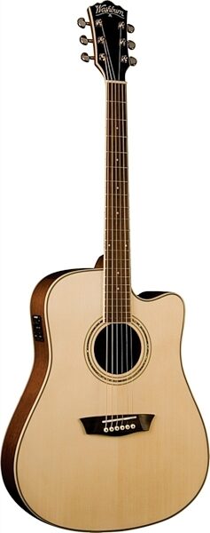 Washburn WCD18CE Comfort Series Acoustic-Electric Guitar, Natural