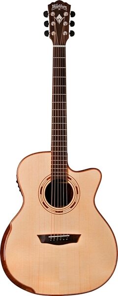 Washburn WCG25SCE Comfort Series Acoustic-Electric Guitar, Natural