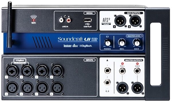 Soundcraft Ui12 Compact 12-Channel Digital Mixer, New, Front