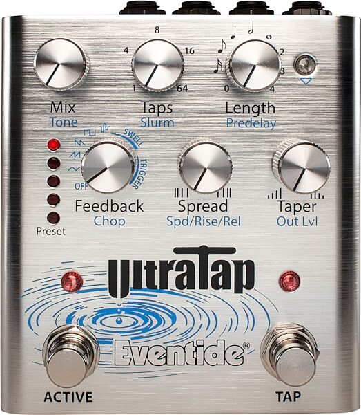 Eventide UltraTap Delay Reverb and Modulation Pedal, Action Position Front