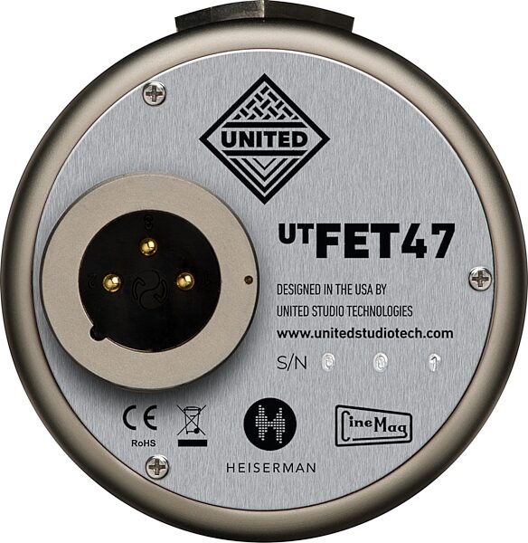 United Studio Technologies UT FET47 Large-Diaphragm Condenser Microphone, New, Bottom