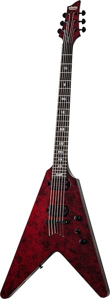 Schecter V1 Apocalypse Electric Guitar, Action Position Back