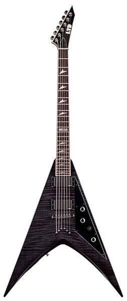 ESP LTD V401FM Electric Guitar, See-Thru Black