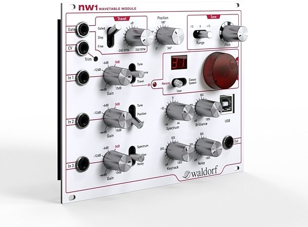 Waldorf NW1 Wavetable Synthesizer Module, Angle
