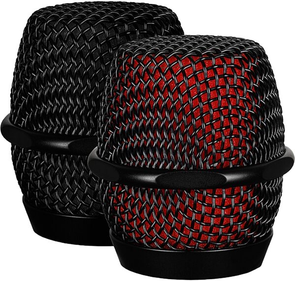 sE Electronics V7 Handheld Supercardioid Dynamic Vocal Microphone, Black on Black, includes both Black and Red internal windscreens, Red and Black Internal Windscreens Included