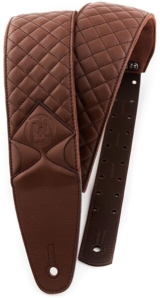D&A Guitar Gear Quilted Leather Strap, Alt