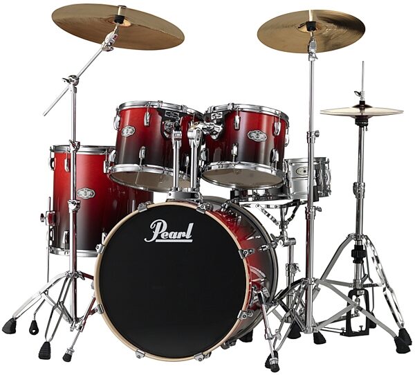 Pearl VBX925B Vision Birch 5-Piece Drum Kit, Ruby Fade