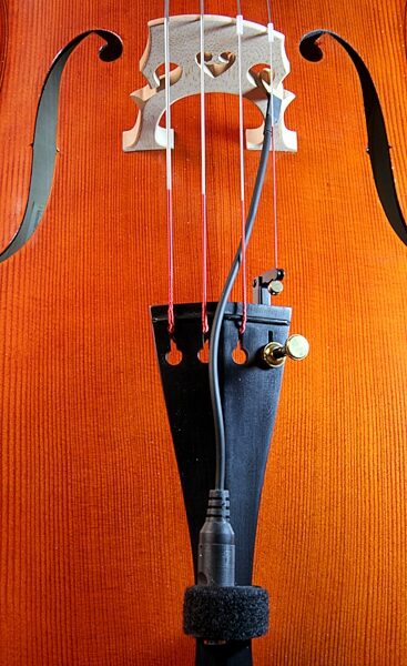 KNA VC-1 Portable Piezo Pickup for Cello, Action Position Back
