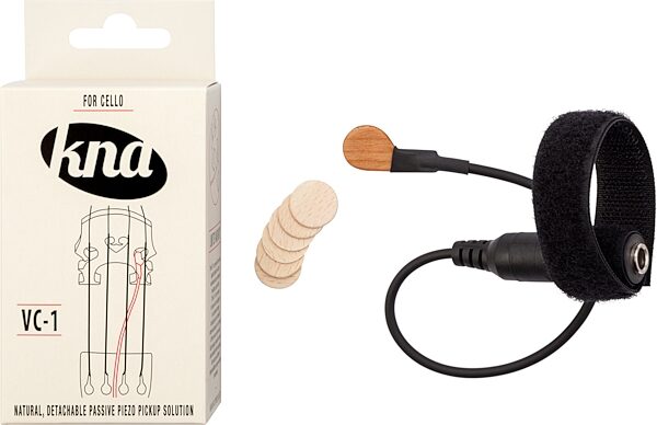 KNA VC-1 Portable Piezo Pickup for Cello, Action Position Back