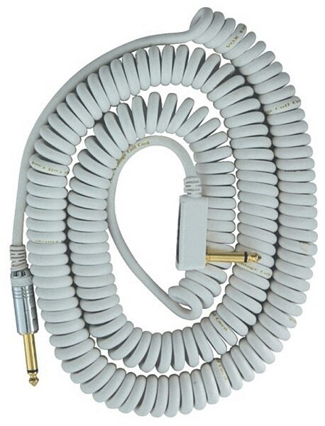 Vox Quality Coiled Instrument Cable, White
