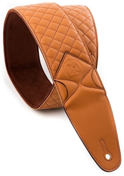 D&A Guitar Gear Quilted Leather Strap, Main