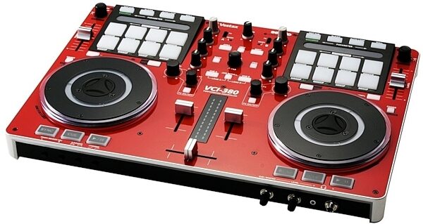 Vestax VCI-380 USB MIDI DJ Controller, Red - Right