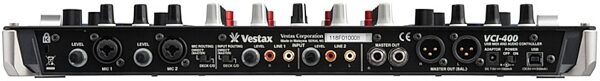 Vestax VCI-400 USB MIDI DJ Controller and Audio Interface, Rear