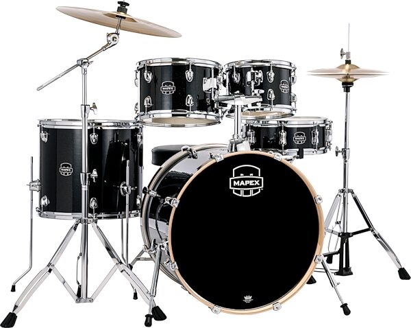 Mapex Venus Complete 5-Piece Drumset, Action Position Back