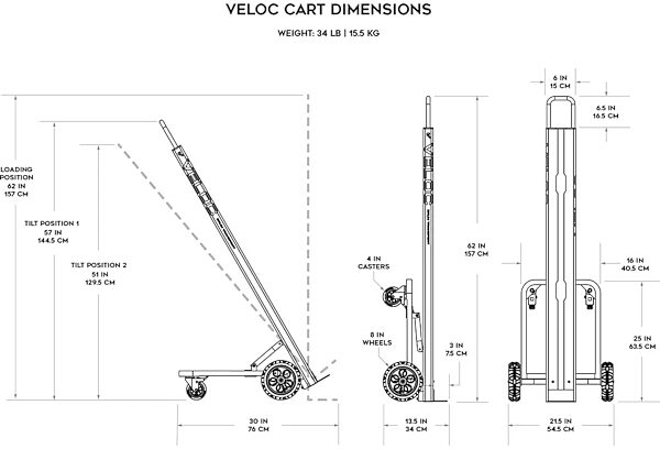 Gruv Gear VELOC Drum Transfer Cart, New, view