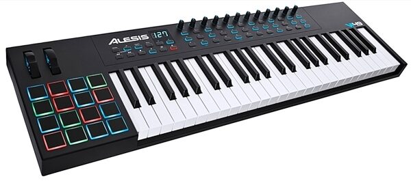 Alesis VI49 USB MIDI Controller Keyboard, 49-Key, Angle