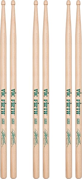 Vic Firth Benny Greb Model Wood Drumsticks, Wood-Tip, 3-Pack, pack