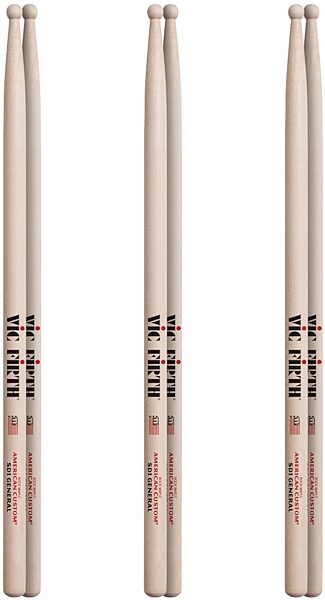 Vic Firth SD1 General Drumsticks, pack