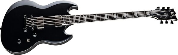 ESP LTD Viper 1000B Baritone Electric Guitar, Black, Action Position Back