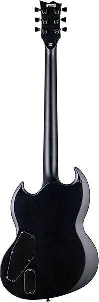 ESP LTD Viper 1000B Baritone Electric Guitar, Black, Action Position Back