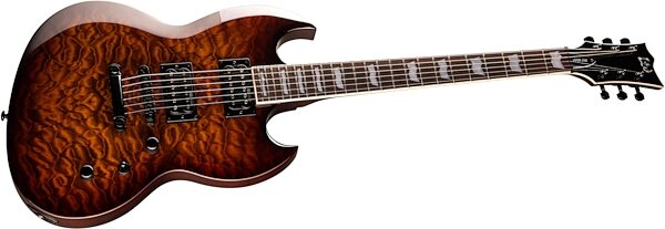 ESP LTD Viper 256QM Electric Guitar, Action Position Back