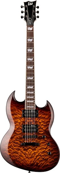 ESP LTD Viper 256QM Electric Guitar, Action Position Back