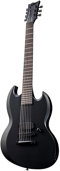 ESP LTD Viper 7 Black Metal Electric Guitar, ve