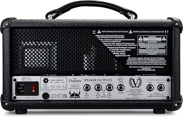Victory The Deputy Guitar Amplifier Head, 25 Watts, Rear detail Back