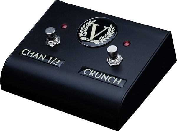 Victory VX100 Standard Dual Footswitch for Clean & Crunch, Satin Black, Action Position Back
