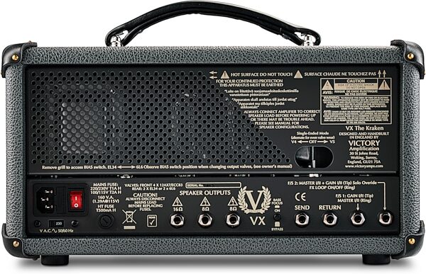 Victory VX The Kraken Guitar Amplifier Head in Sleeve, 50 Watts, Action Position Back