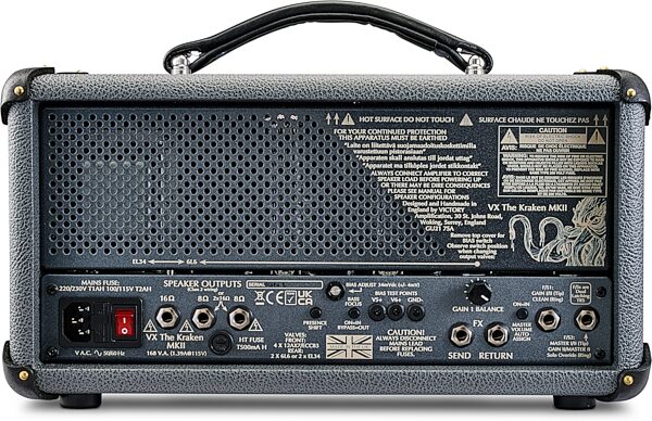 Victory VX The Kraken Compact Guitar Amp Head (50 Watts), New, Action Position Back