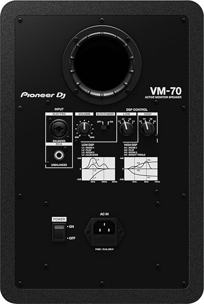 Pioneer DJ VM-70 6.5" Powered Studio Monitor, New, Action Position Back