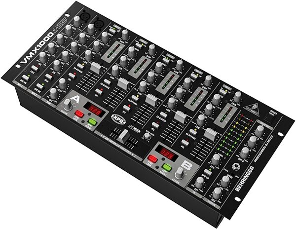 Behringer VMX1000USB Pro 7-Channel DJ Mixer with USB, Right